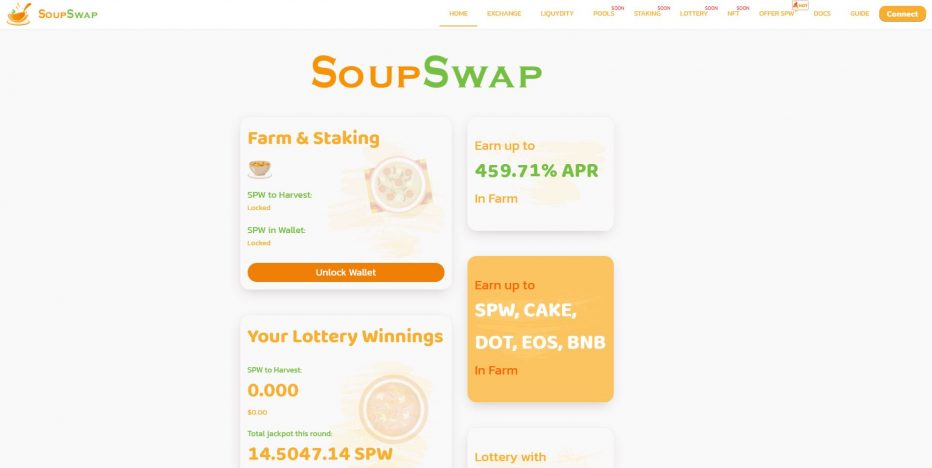 Бесплатная раздача криптовалют $10 SoupSwap